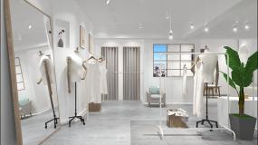 高檔韓國服裝店裝修效果圖