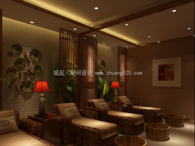足浴店裝潢設(shè)計效果圖片
