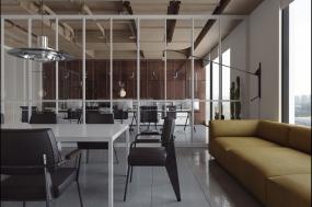 loft風(fēng)格小辦公室室內(nèi)設(shè)計圖