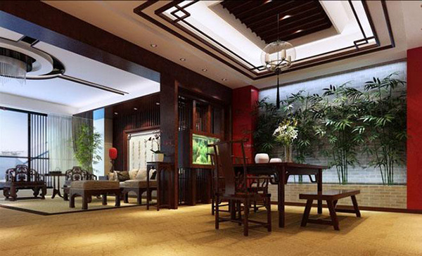 中式<a href=http://www.tt45tt.cn target=_blank class=infotextkey>辦公室裝修</a>效果圖片