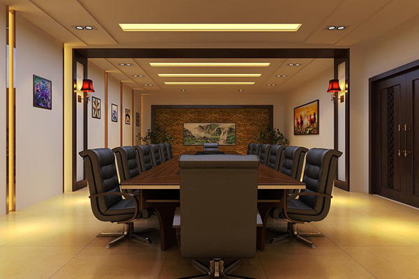 中式風格<a href=http://www.tt45tt.cn/pictrue/bgs target=_blank class=infotextkey>辦公室裝修效果圖</a>片